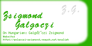 zsigmond galgoczi business card